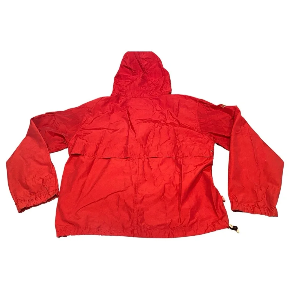 VTG 90s Tommy Hilfiger Jacket Pullover‎ Windbreaker Mens XL Red Spell Out Hood
